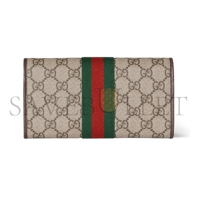 GUCCI OPHIDIA CONTINENTAL WALLET 838485 (19*10*3.5cm)
